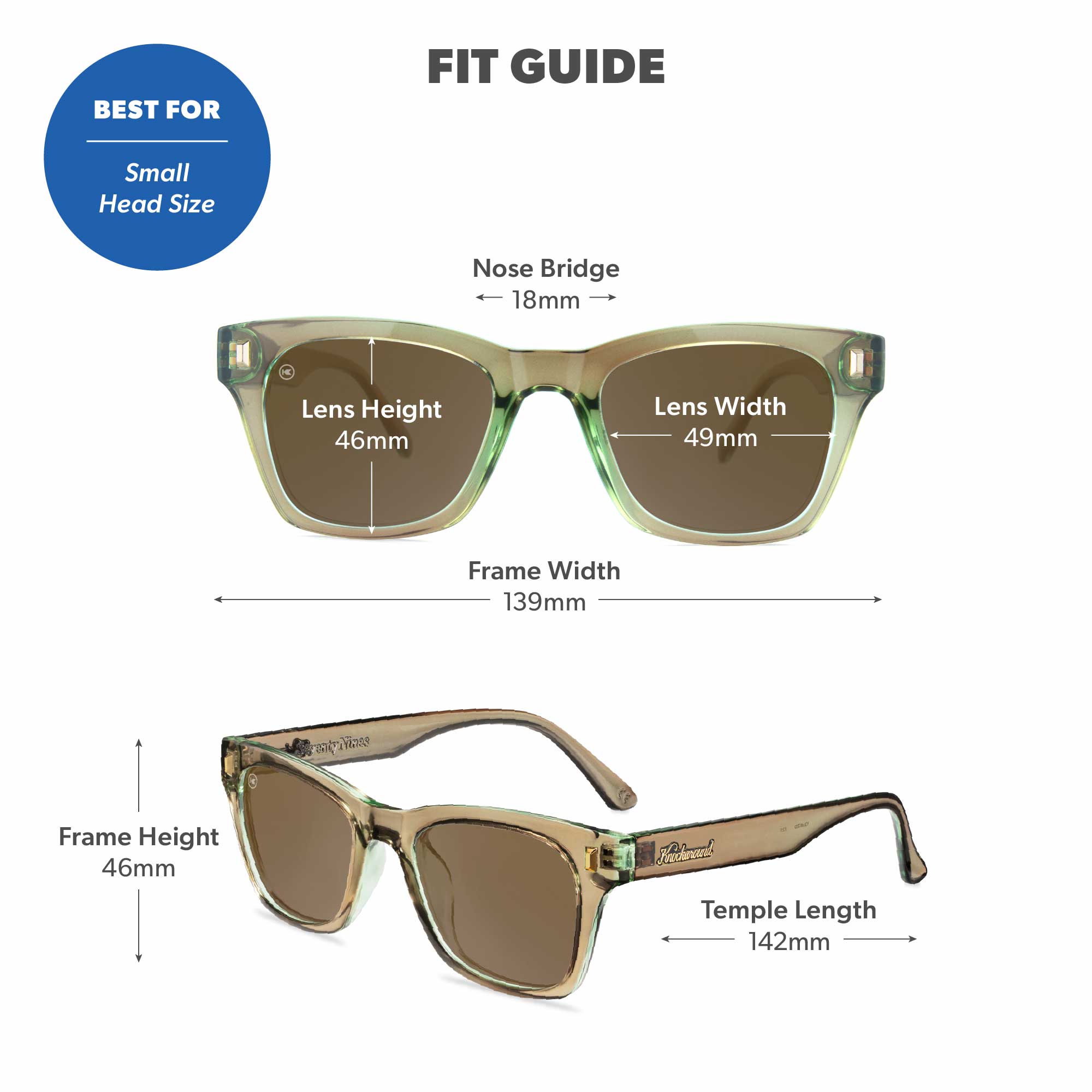 Aged Sage Seventy Nines Sunglasses, Fit Guide