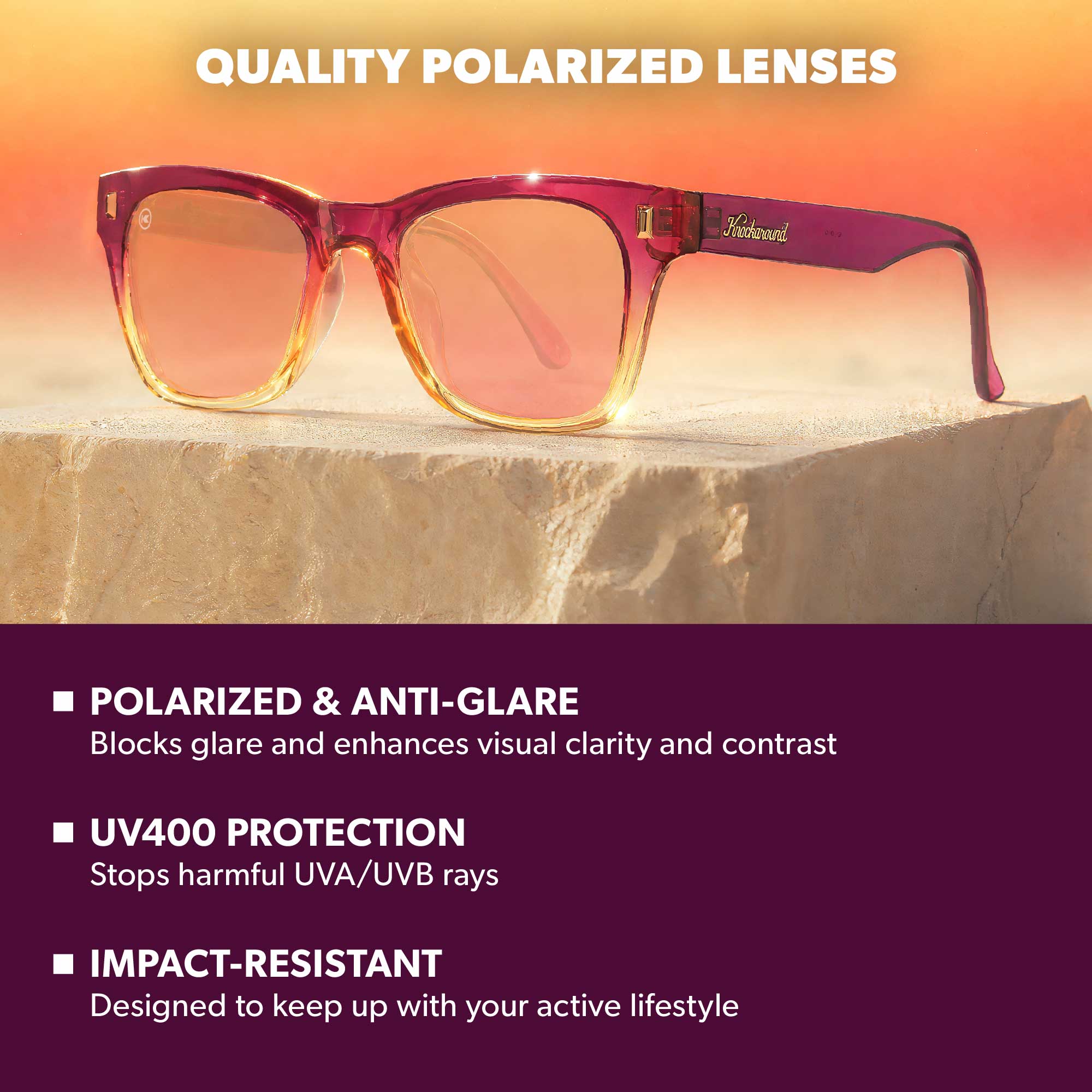 Hot Take Seventy Nines Sunglasses, Lens Features