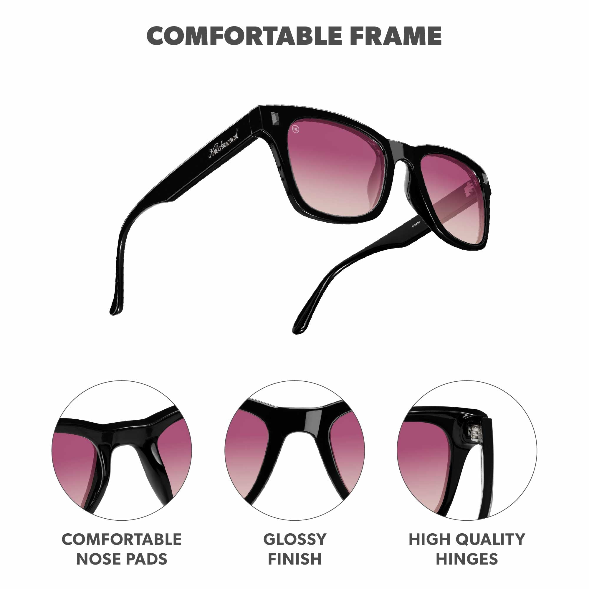 Persuasion Seventy Nines Sunglasses, Frame Features