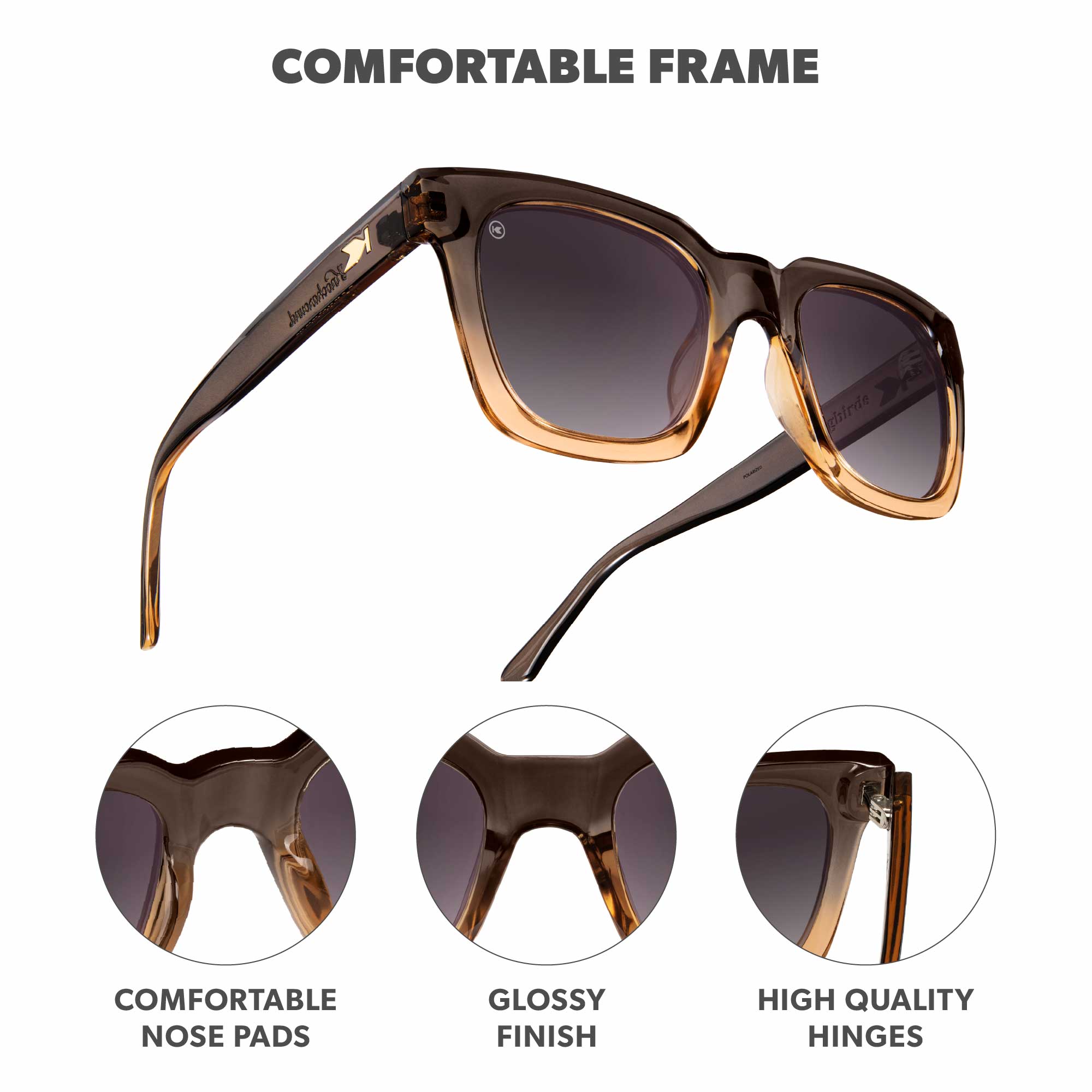 Cortado Songbirds Sunglasses, Frame Features