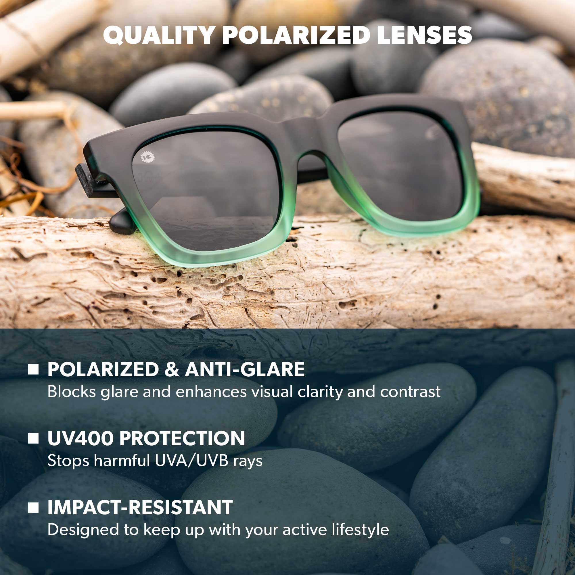 Rising Tide Songbirds Sunglasses, Lens Features