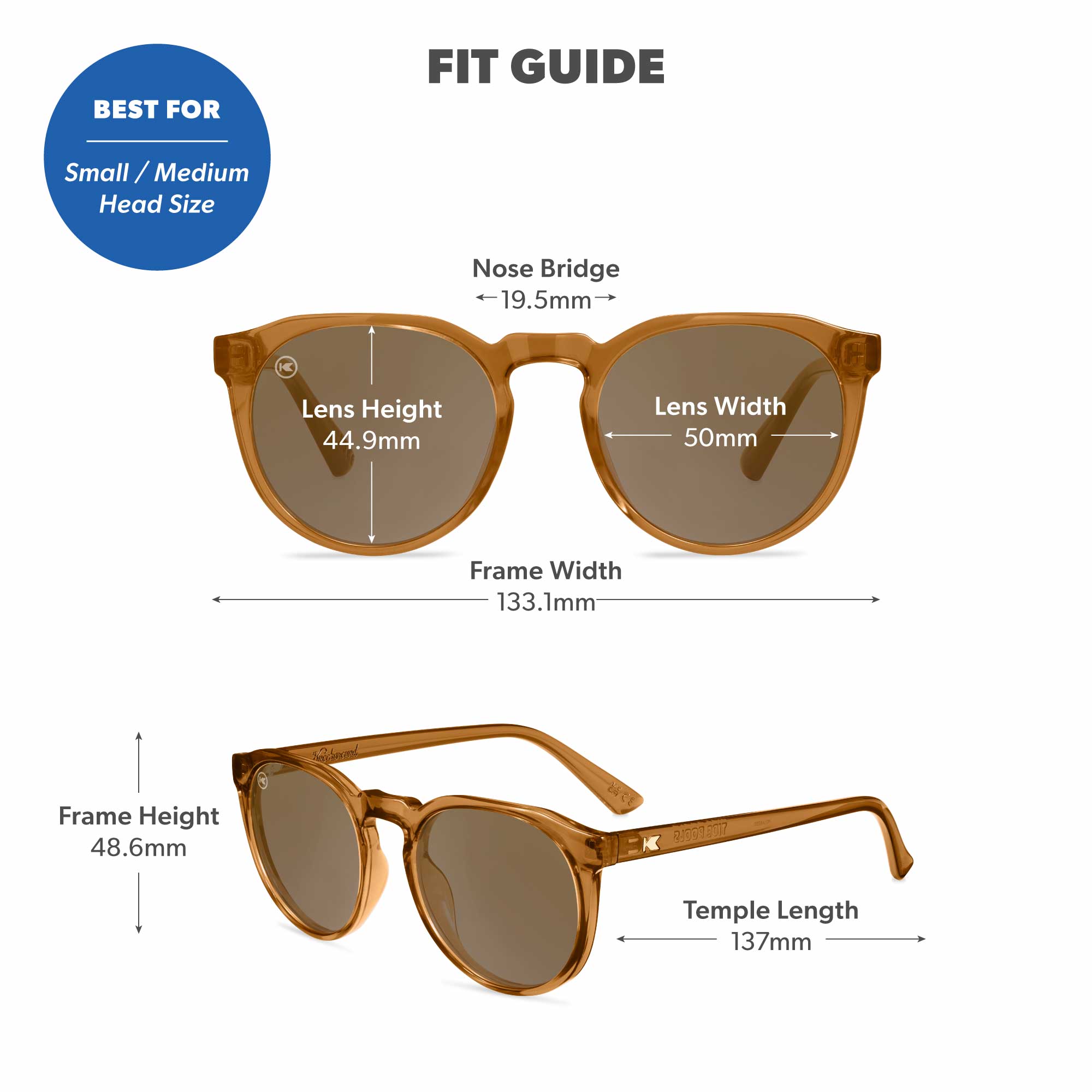 Rio Tide Pools Sunglasses, Fit Guide