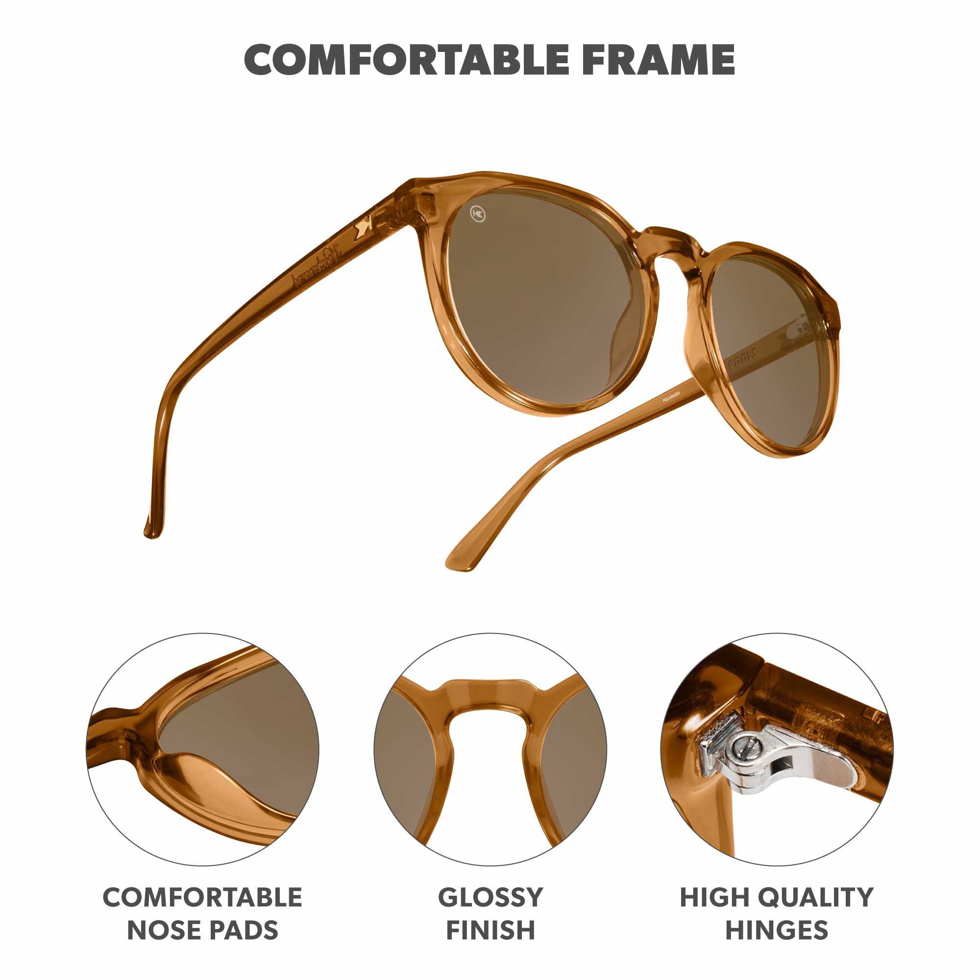 Rio Tide Pools Sunglasses, Frame Features