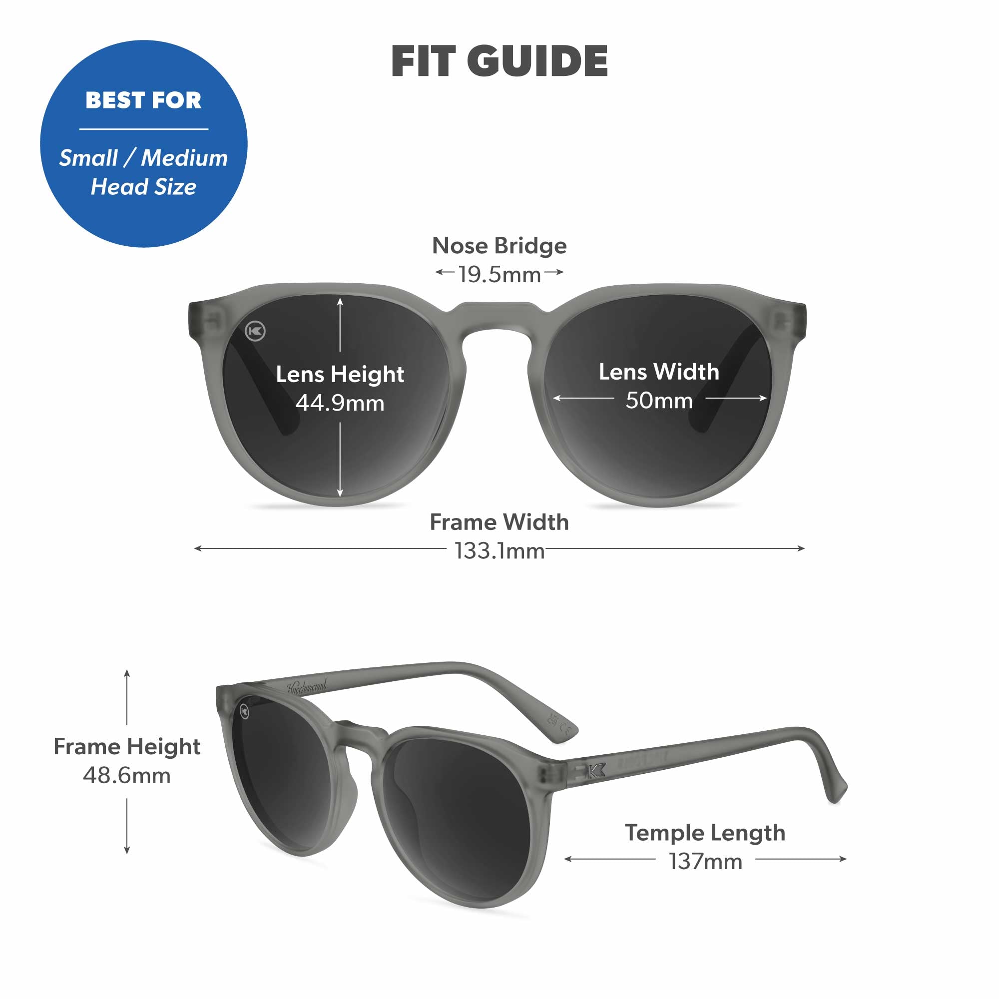 Shadow Catcher Tide Pools Sunglasses, Fit Guide
