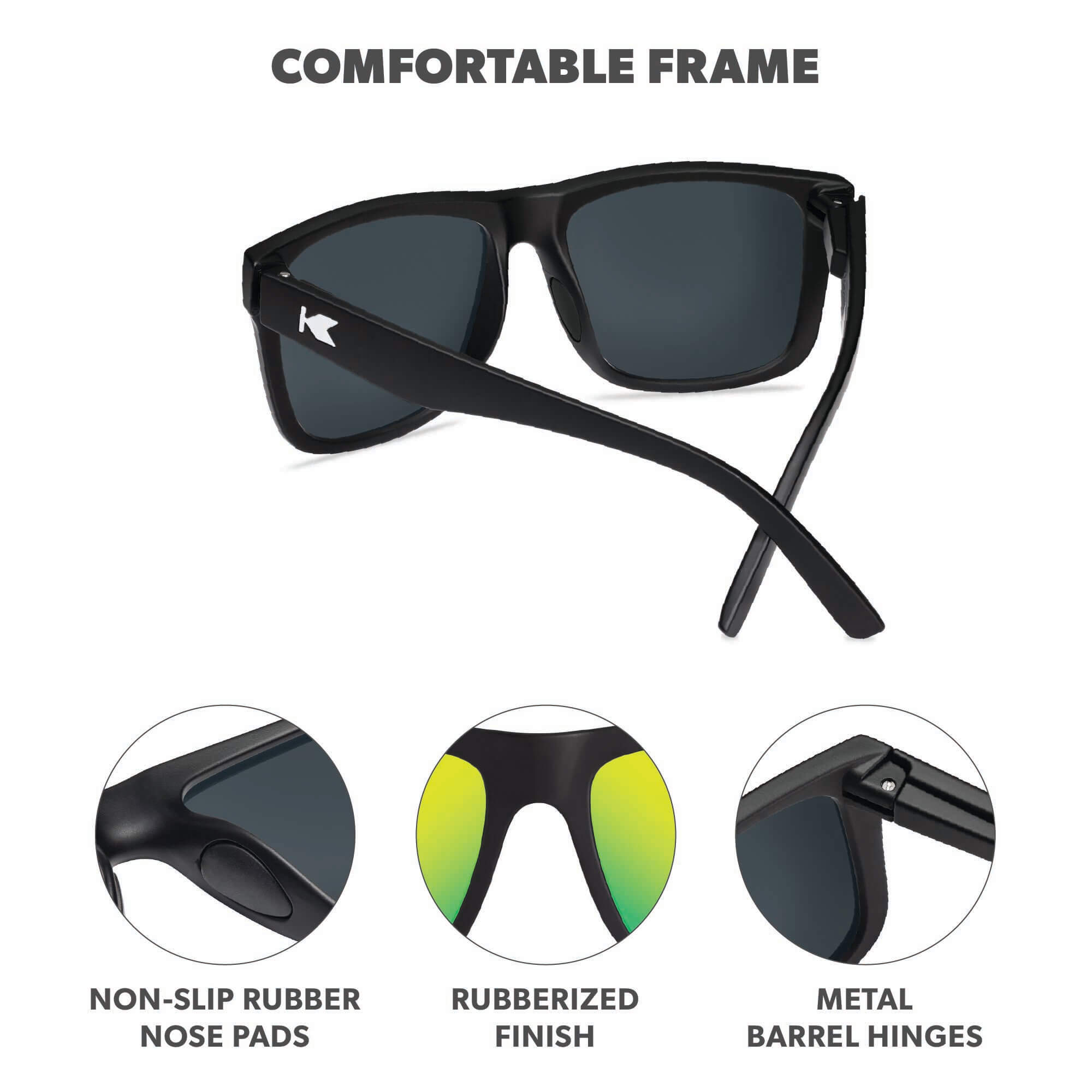 Aurora Torrey Pines Sport Sunglasses, Frame Features