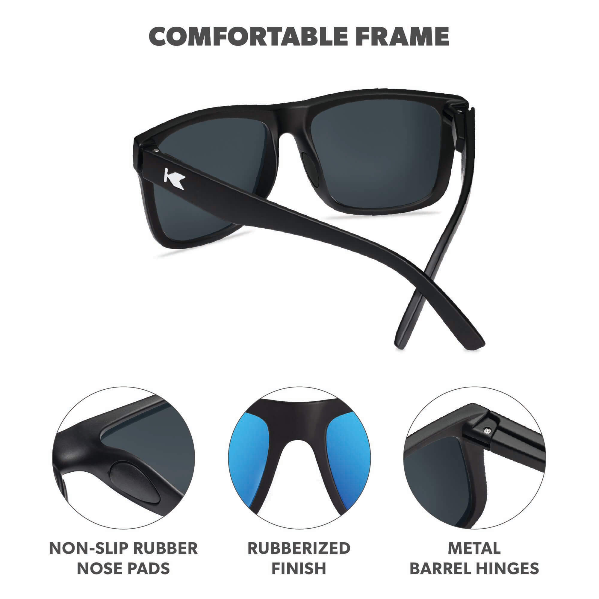 Moonshot Torrey Pines Sport Sunglasses, Frame Features