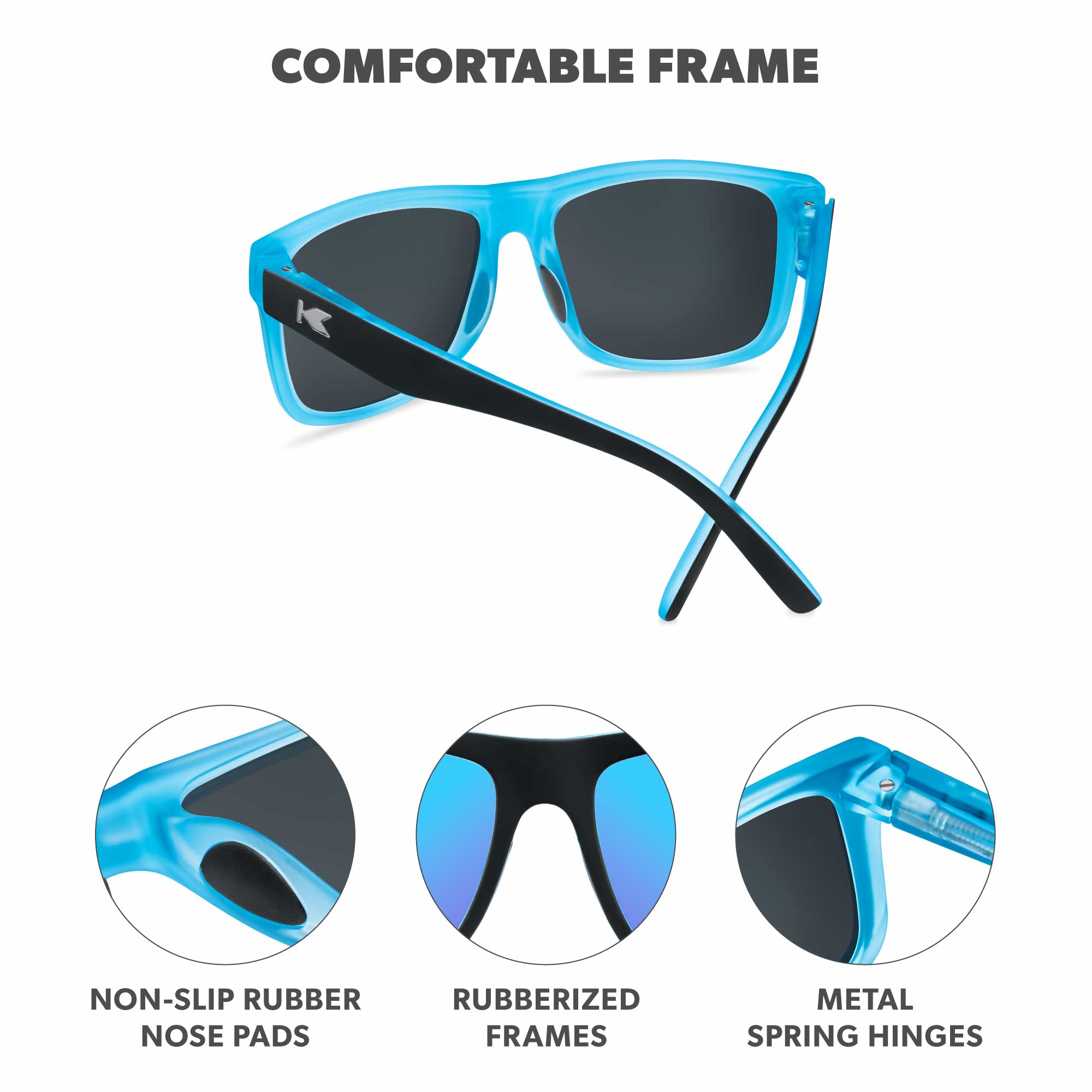 Biolume Torrey Pines Sport Sunglasses, Frame Features