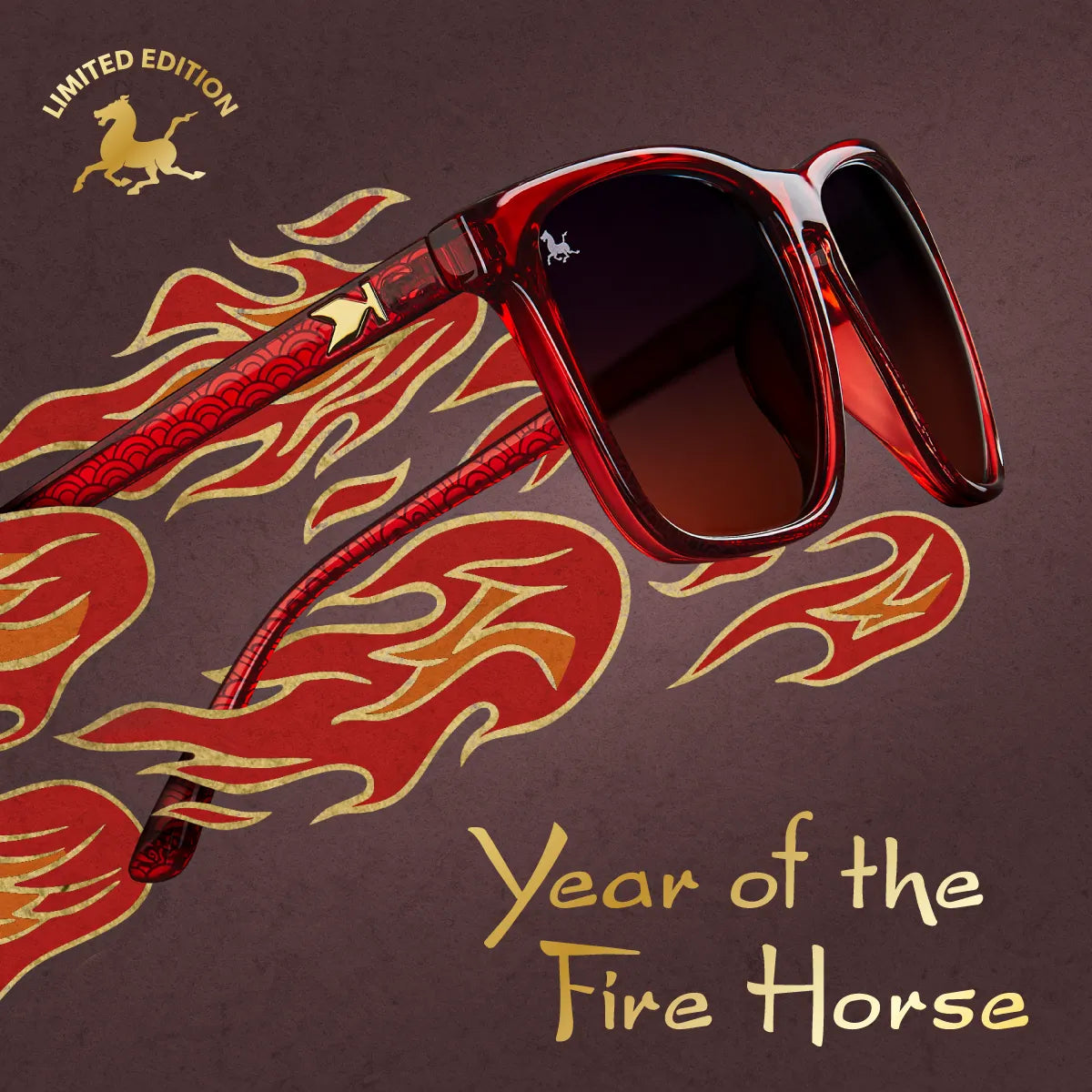 Limited Edition Year of the Horse Fast Lanes Sunglasses