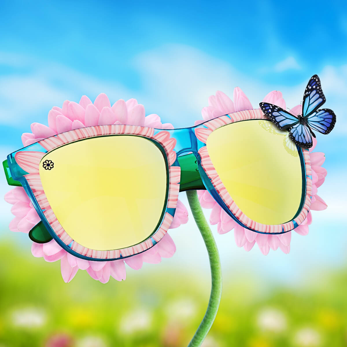 Limited Edition Pink Daisy Premiums Sunglasses