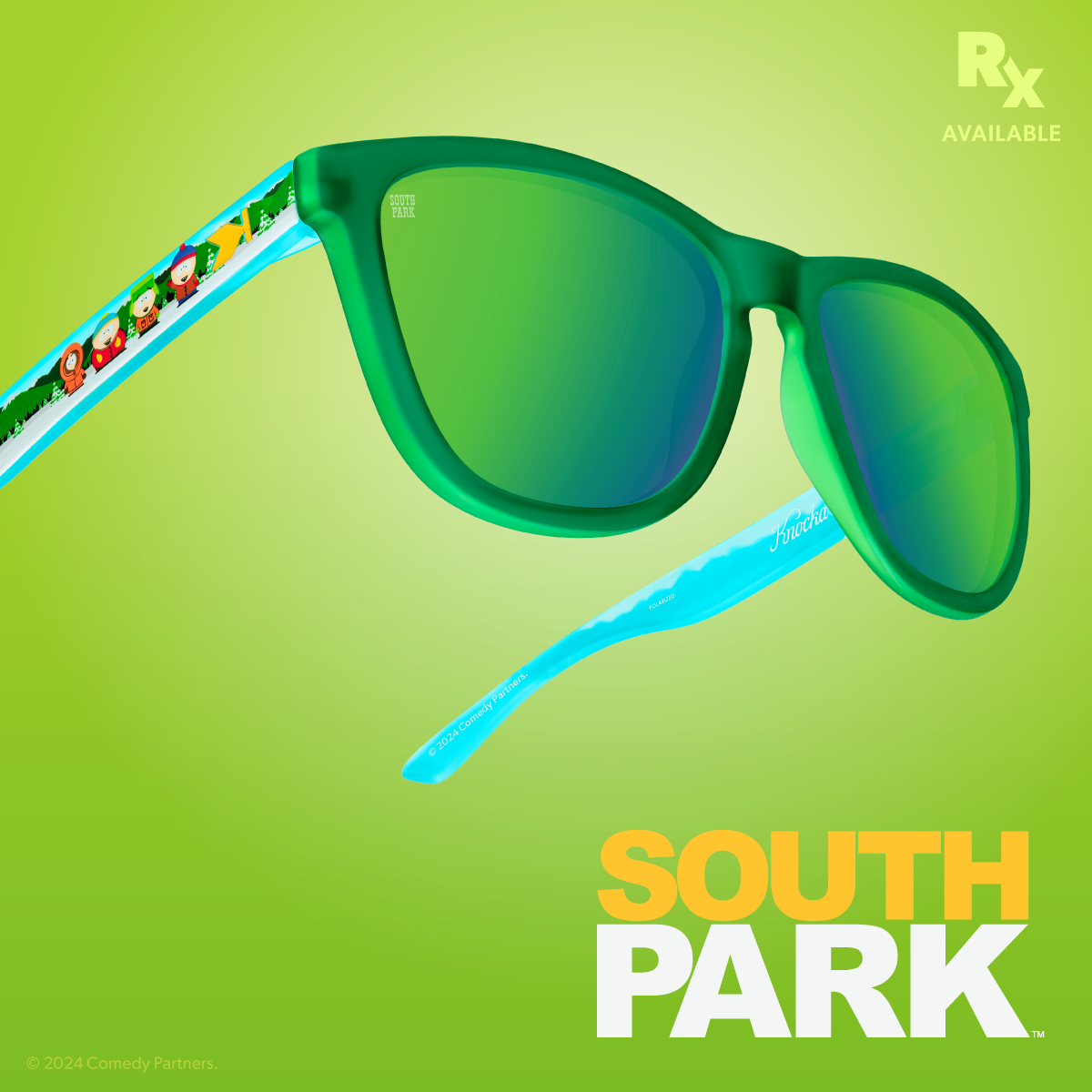 Knockaround x South Park. ⓒ  2024 Comedy Partners. Rx Available.
