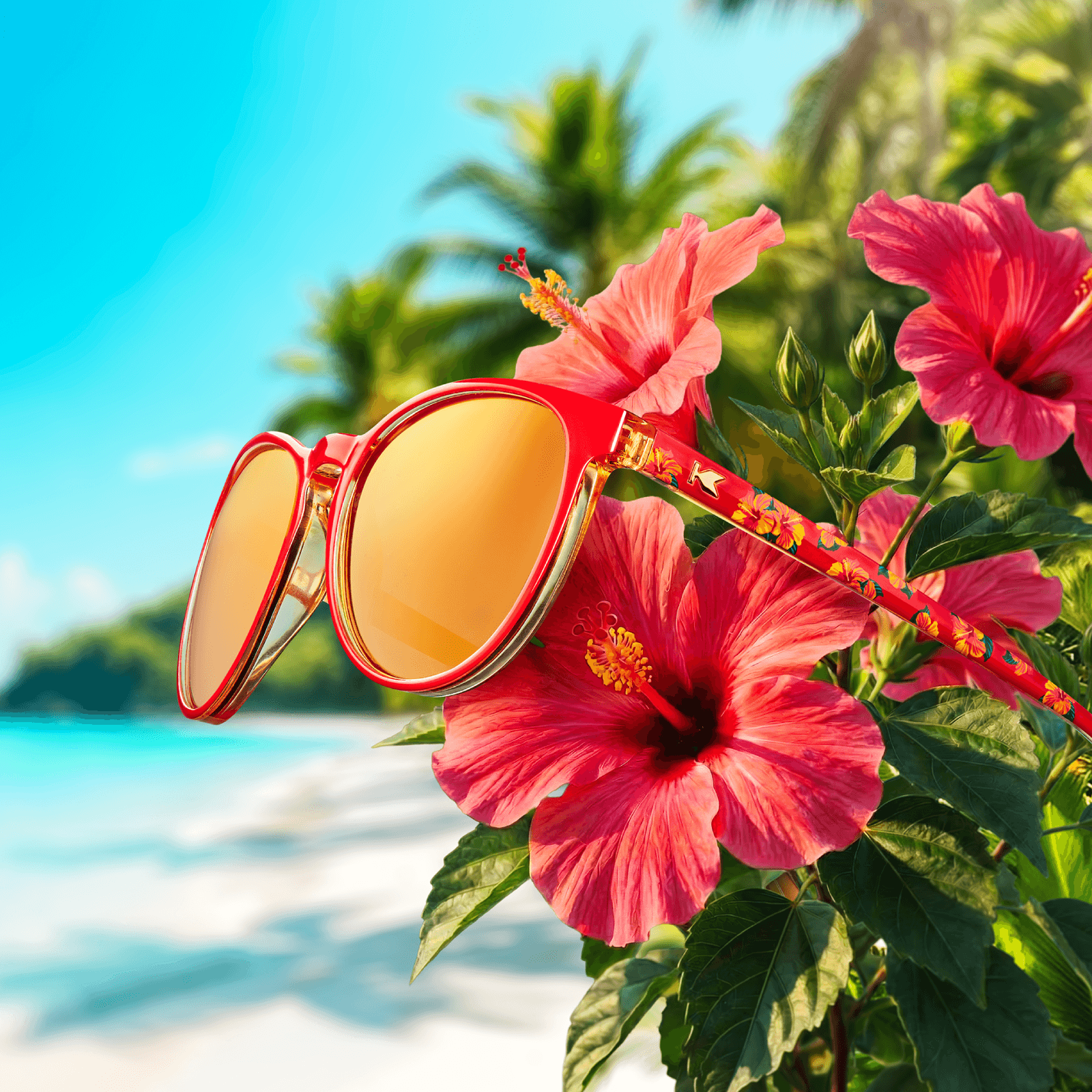 Super Bloom Hibiscus Mai Tais Sunglasses