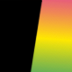Black / Rainbow